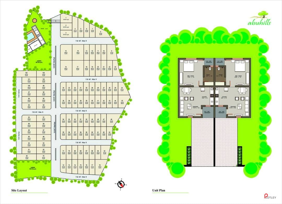 abuhill weekend villa Site Plan Map on Plotley